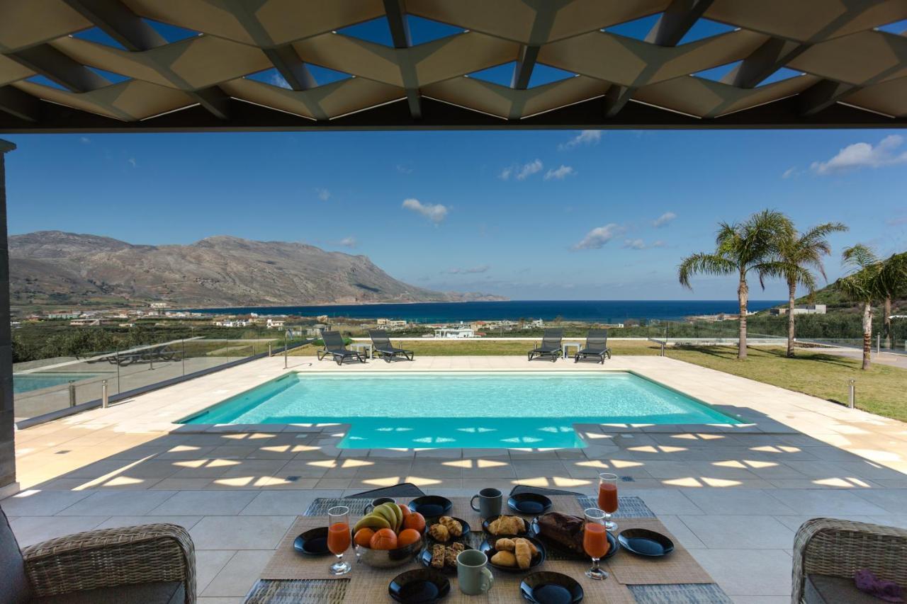 Larimar Luxury Sea View Villa Kissamos Luaran gambar