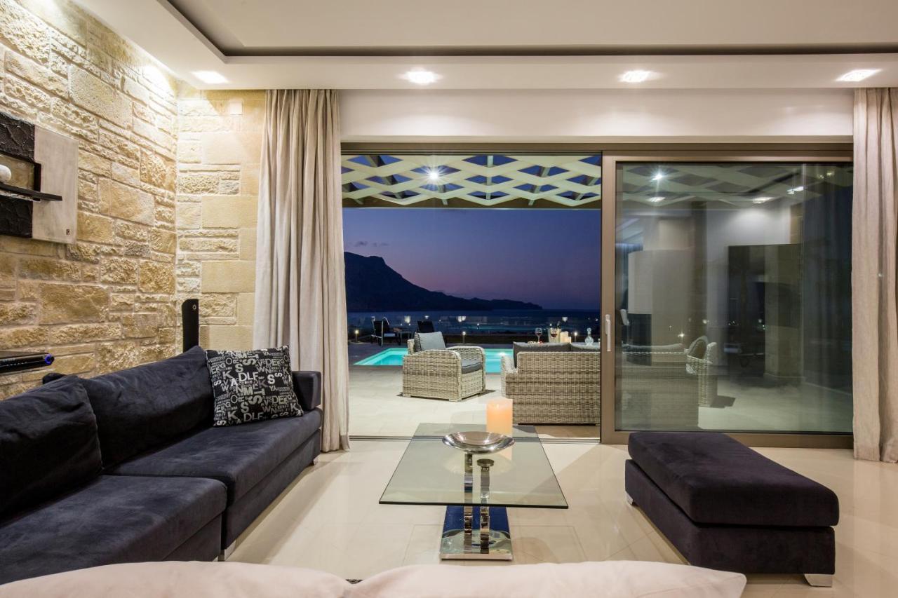 Larimar Luxury Sea View Villa Kissamos Luaran gambar