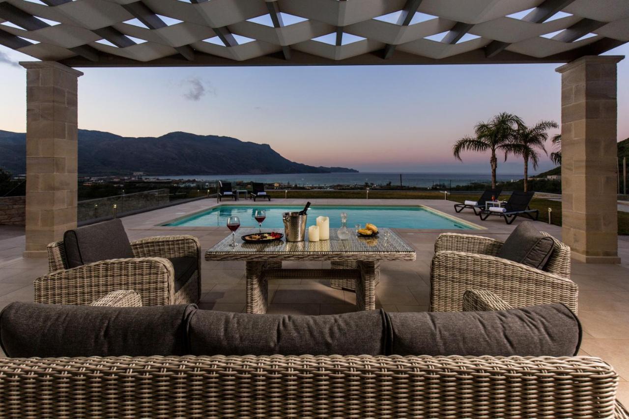 Larimar Luxury Sea View Villa Kissamos Luaran gambar