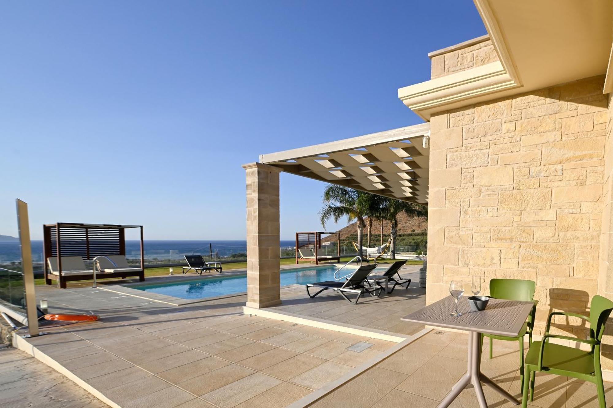 Larimar Luxury Sea View Villa Kissamos Luaran gambar