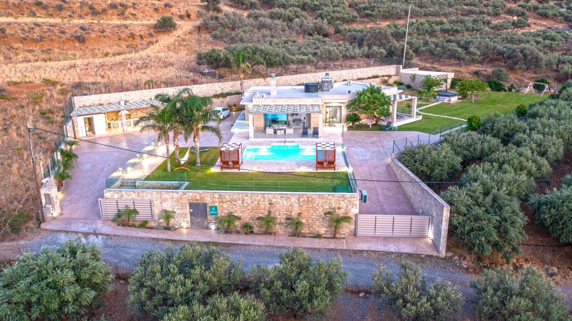 Larimar Luxury Sea View Villa Kissamos Luaran gambar
